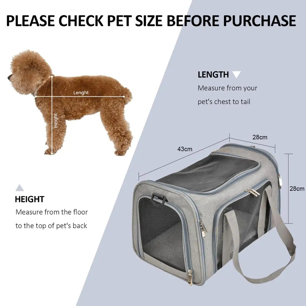 Soft-Sided Pet Carrier Backpack – Airline Approved Travel Bag for Small Dogs & Cats