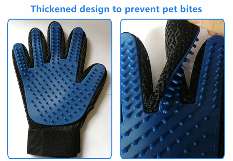 Pet Grooming Glove for Cats & Dogs – Hair Remover & Massager