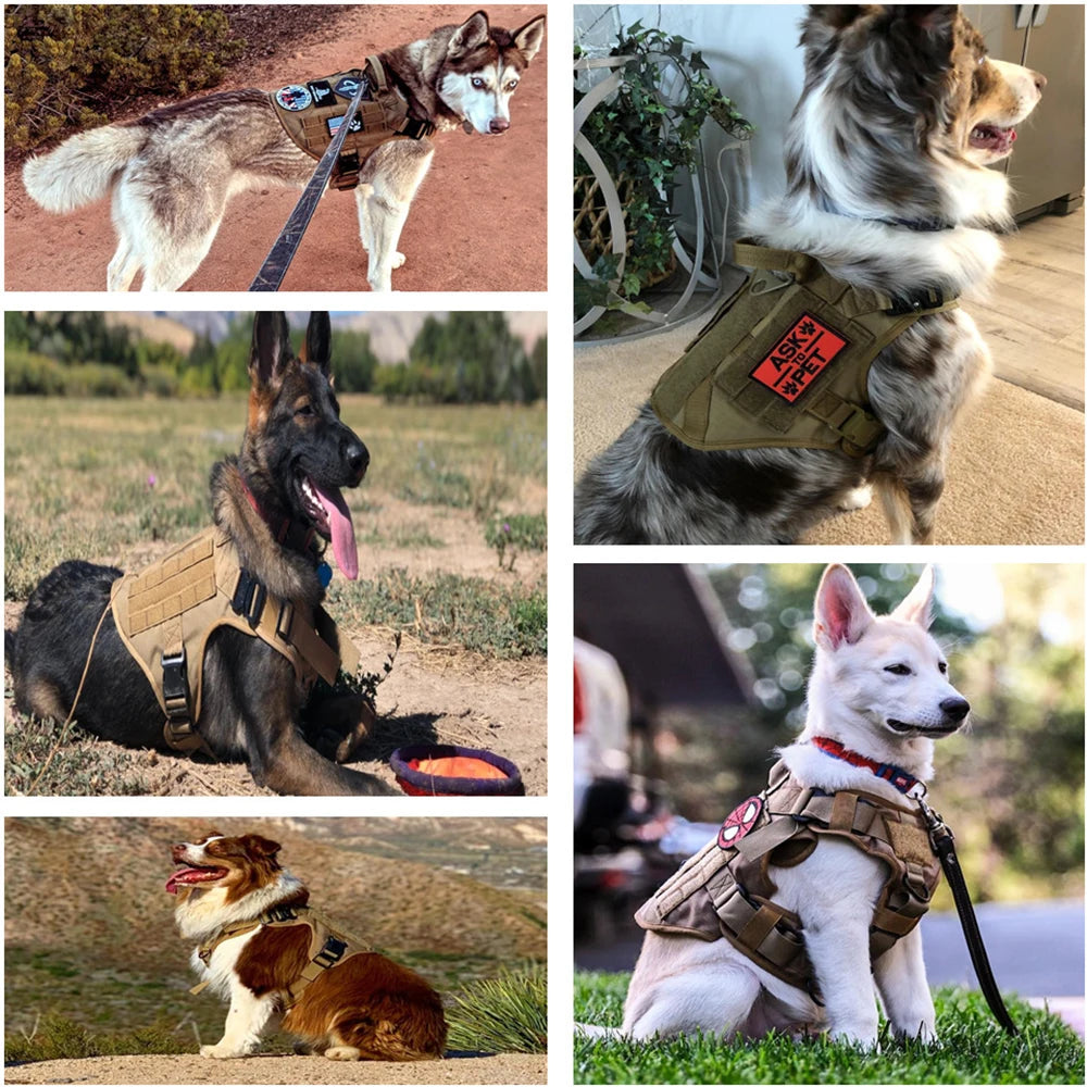 Tactical Dog Harness – Training Vest for Medium & Large Dogs