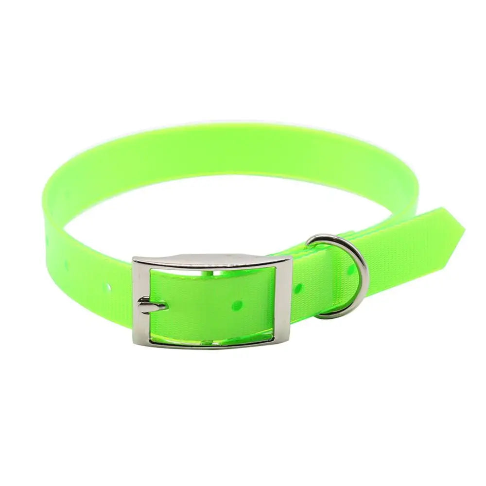 Waterproof TPU + Nylon Dog Collar, Easy-Clean, 7 Colors