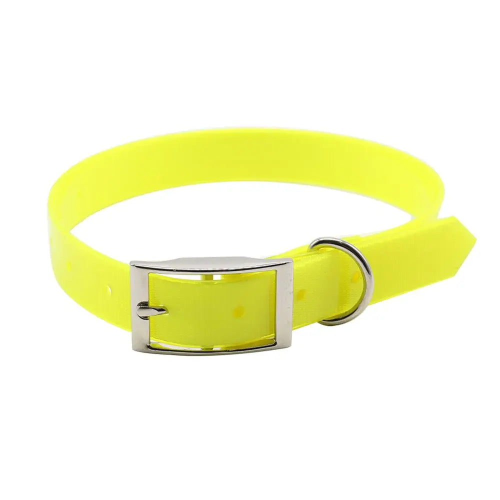 Waterproof TPU + Nylon Dog Collar, Easy-Clean, 7 Colors