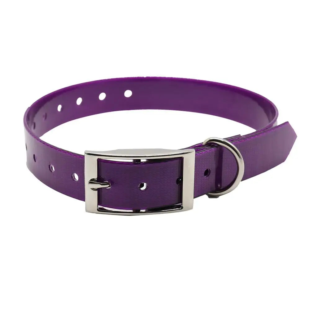 Waterproof TPU + Nylon Dog Collar, Easy-Clean, 7 Colors