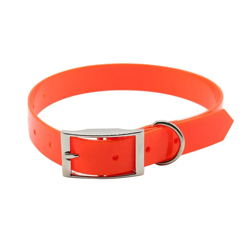 Waterproof TPU + Nylon Dog Collar, Easy-Clean, 7 Colors
