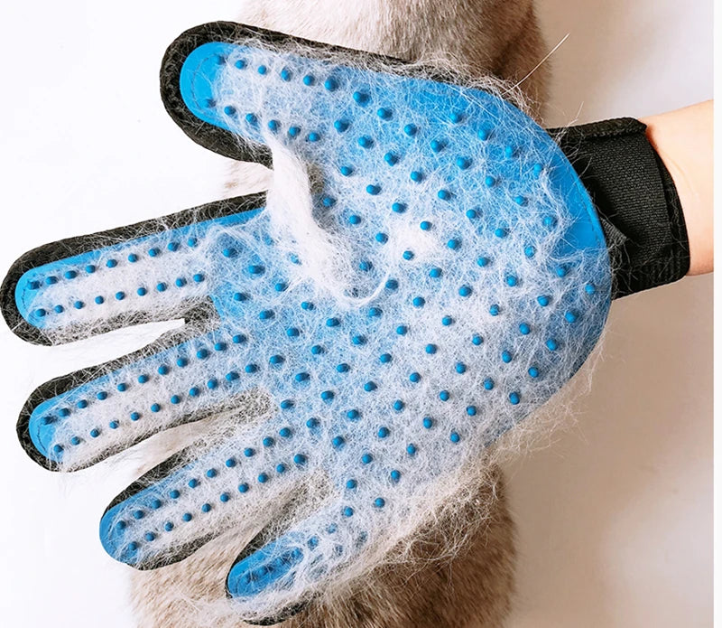 Pet Grooming Glove for Cats & Dogs – Hair Remover & Massager