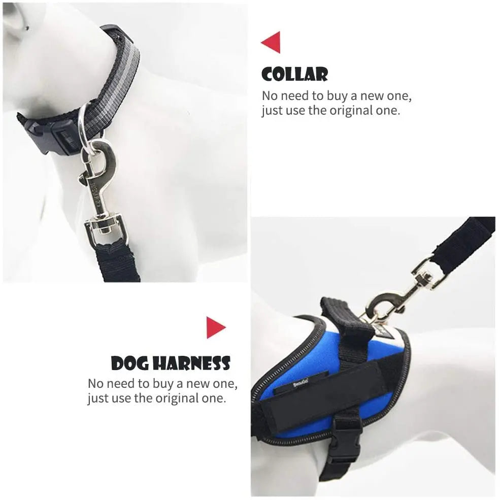 Adjustable Pet Car Seat Belt – Safety Harness Clip for Dogs & Cats