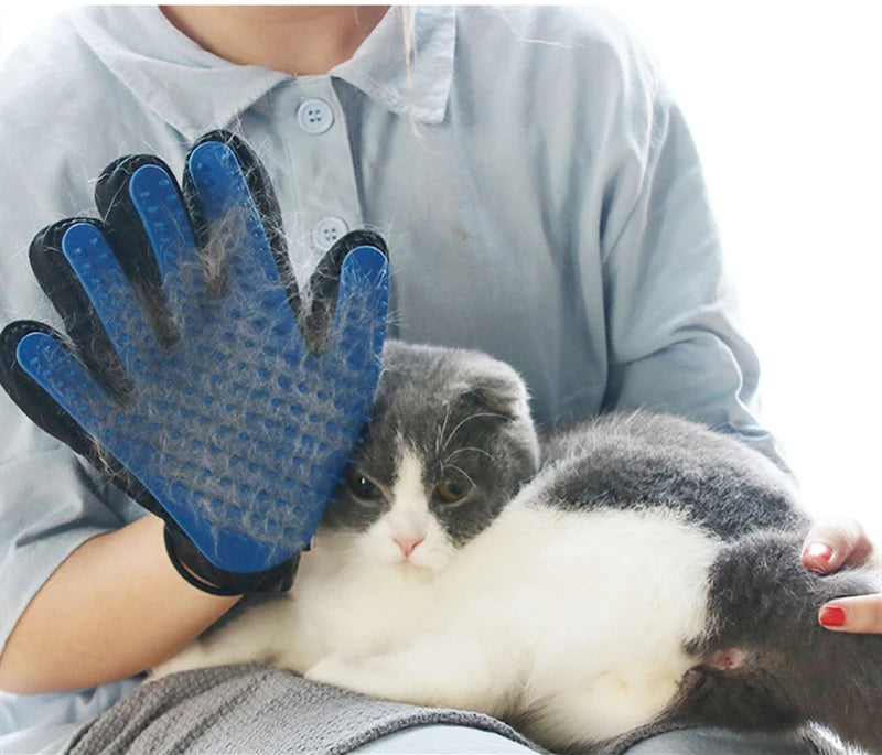 Pet Grooming Glove for Cats & Dogs – Hair Remover & Massager