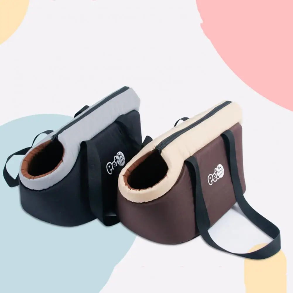 Soft-Sided Breathable Pet Carrier Tote with Adjustable Strap & Interior Pad