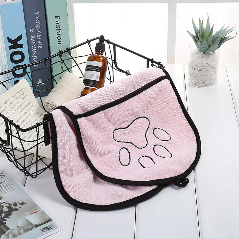 Quick-Dry Pet Towel – Soft, Absorbent Bath Robe for Dogs & Cats