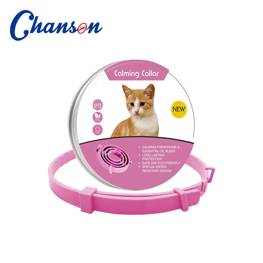 Adjustable Calming Collar for Cats and Dogs