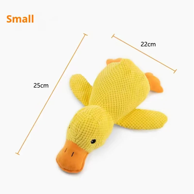 Durable Squeaky Duck Plush Toy for Dogs – Calming & Chew-Friendly