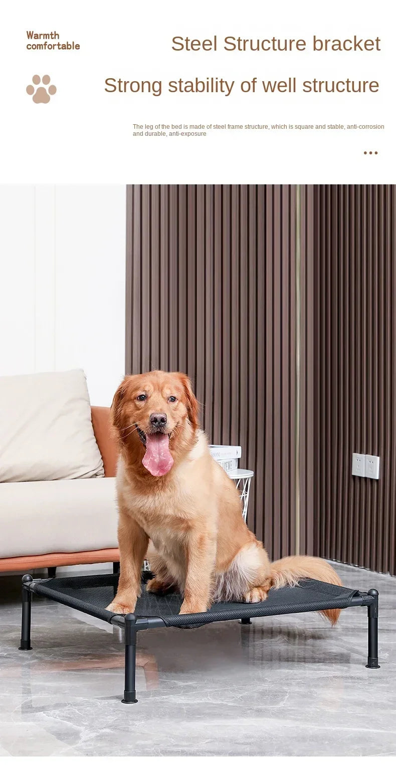 Elevated Folding Pet Bed – Portable, Washable Dog & Cat Camping Cot