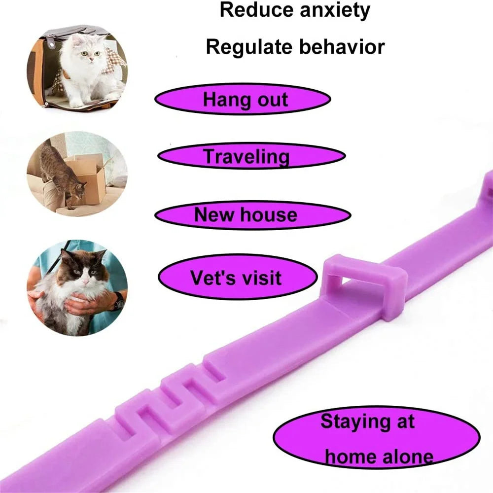 Adjustable Calming Collar for Cats and Dogs