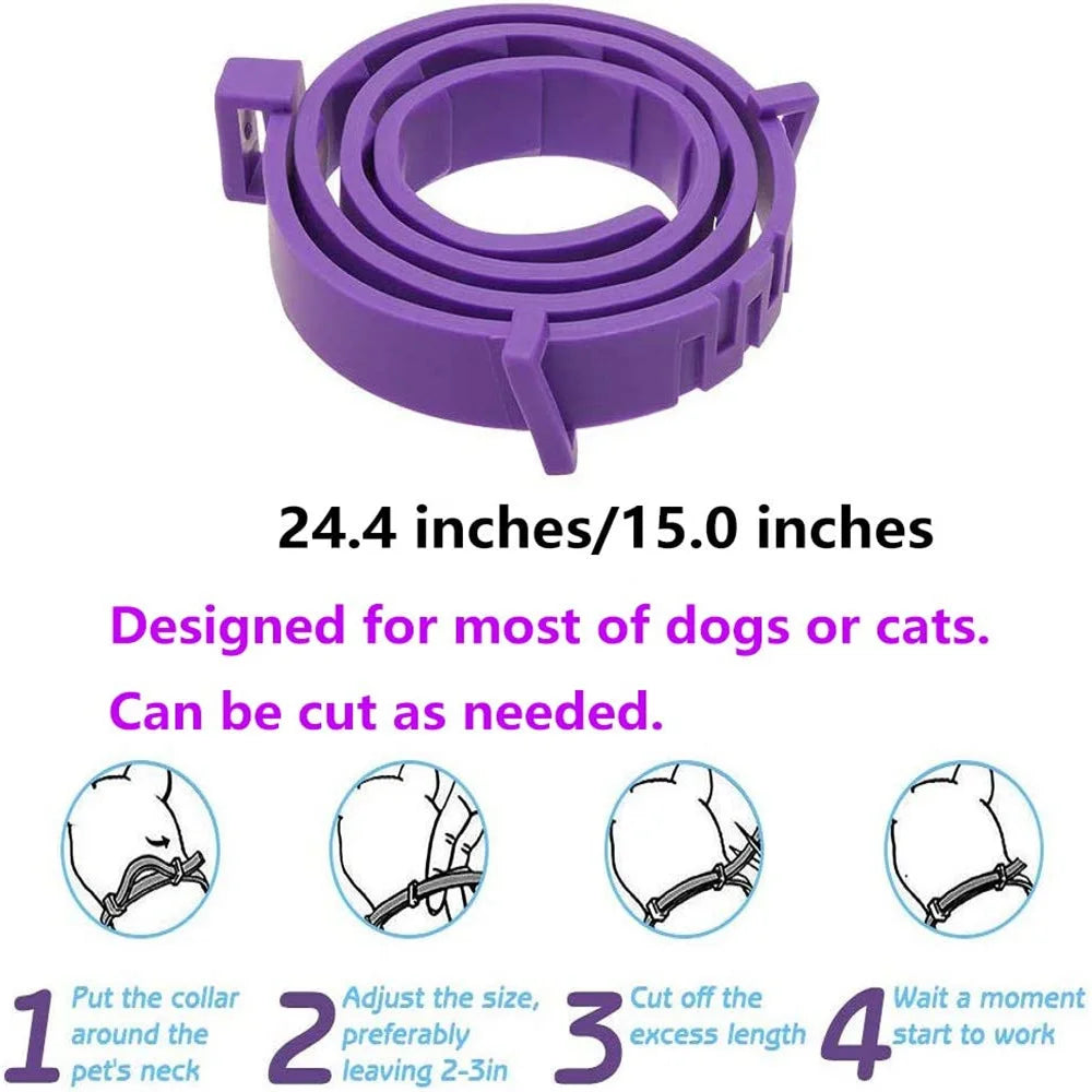 Adjustable Calming Collar for Cats and Dogs