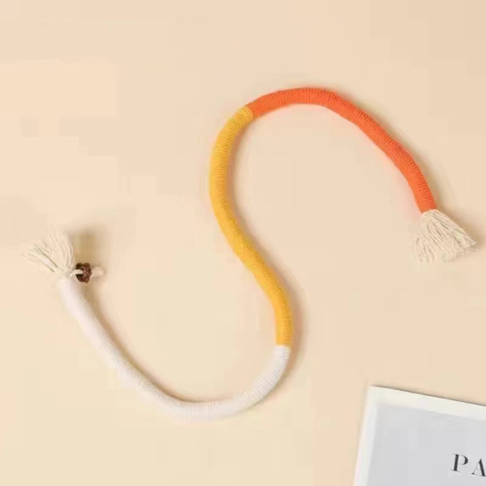 Cat Chew Rope Toy with Catnip – Safe Teeth Cleaning Toy