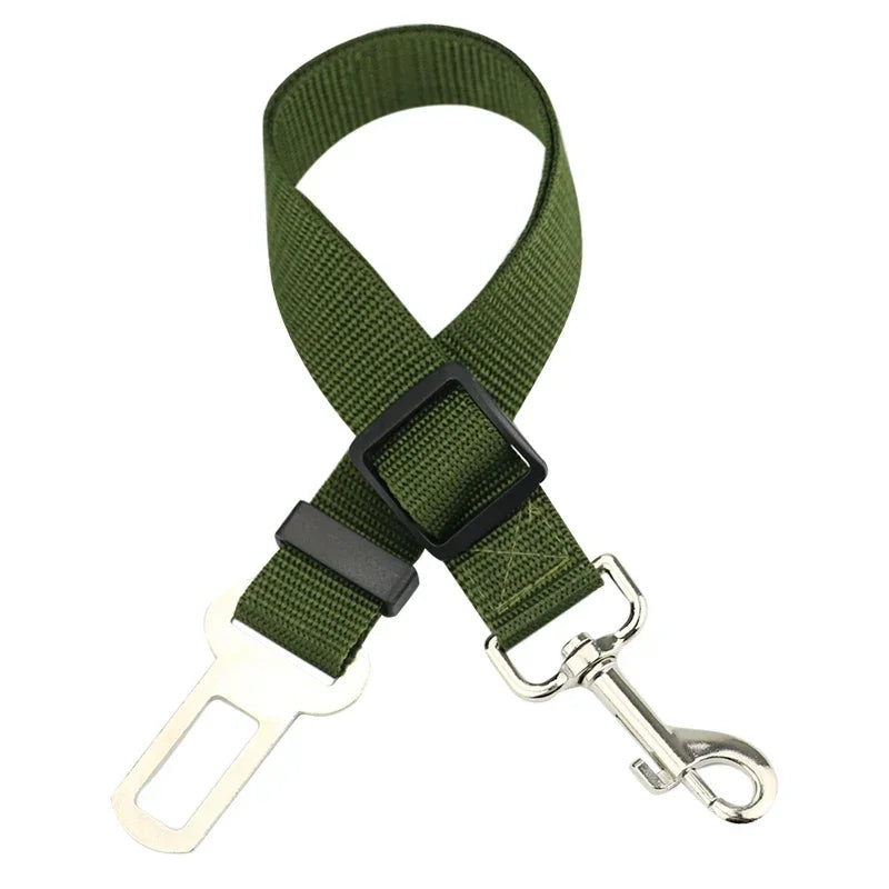 Adjustable Pet Car Seat Belt – Safety Harness Clip for Dogs & Cats