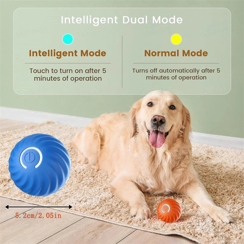 Smart Interactive Dog Toy Ball – USB Rechargeable & Auto-Moving
