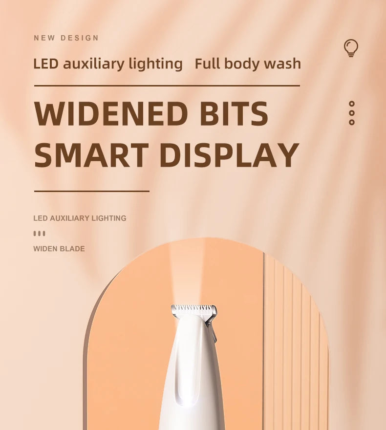 LED Pet Grooming Trimmer – Low Noise & Waterproof