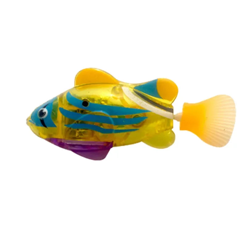 LED Interactive Swimming Robot Fish Toy for Cats