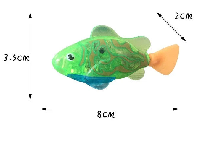 LED Interactive Swimming Robot Fish Toy for Cats