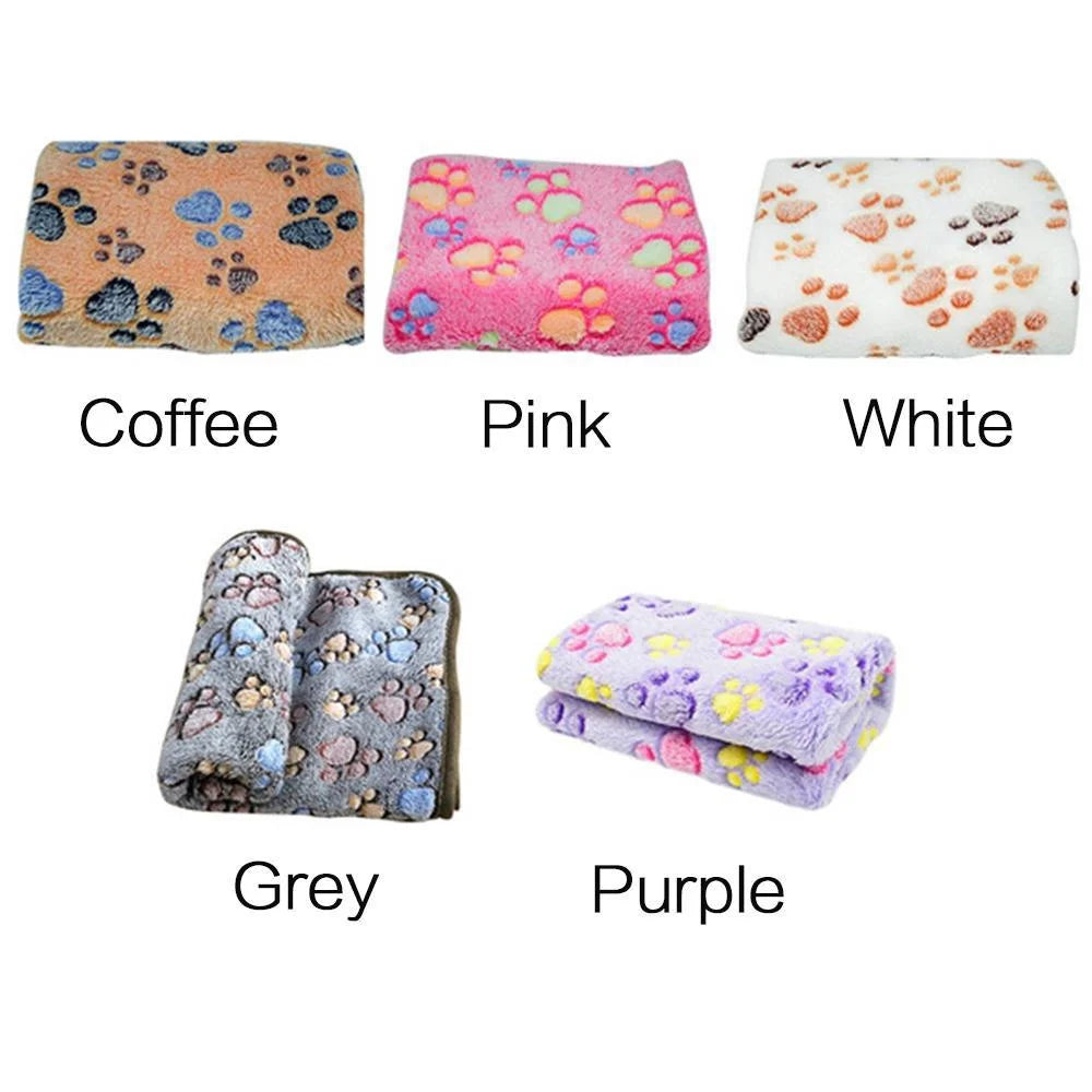 Soft Fluffy Pet Blanket – Warm Cartoon Mat for Cats & Dogs