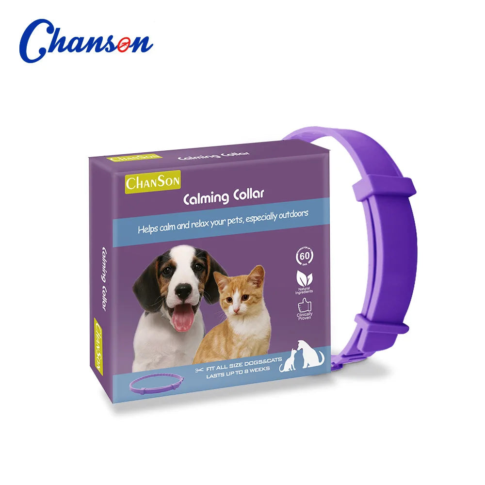 Adjustable Calming Collar for Cats and Dogs