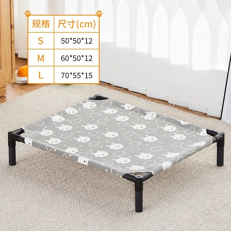 Elevated Folding Pet Bed – Portable, Washable Dog & Cat Camping Cot