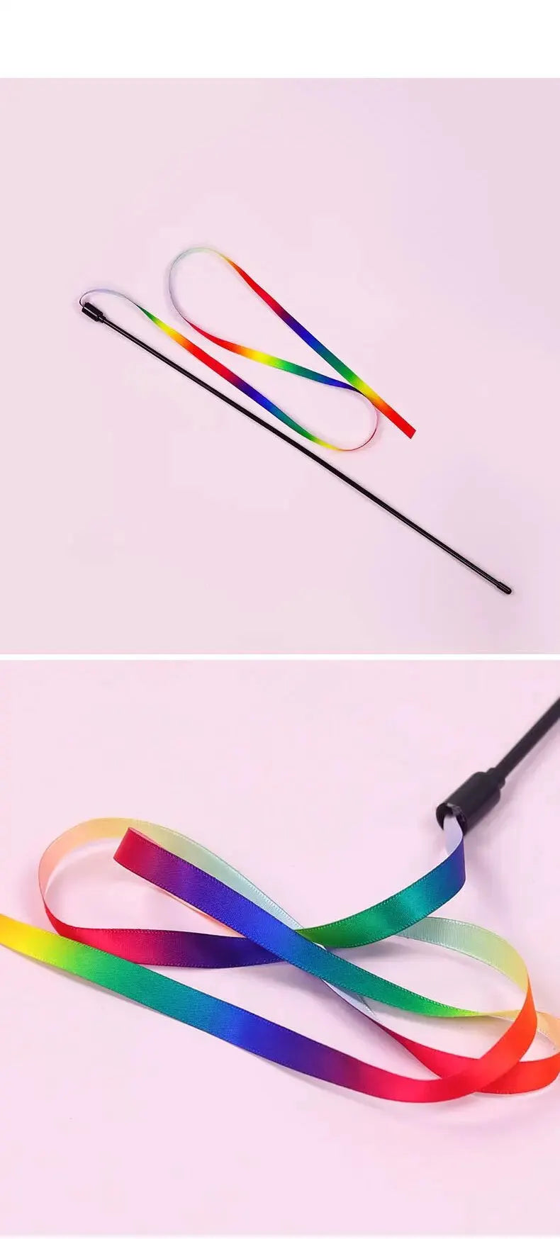 Interactive Cat Teasing Stick Toy – Fun for Cats & Small Dogs