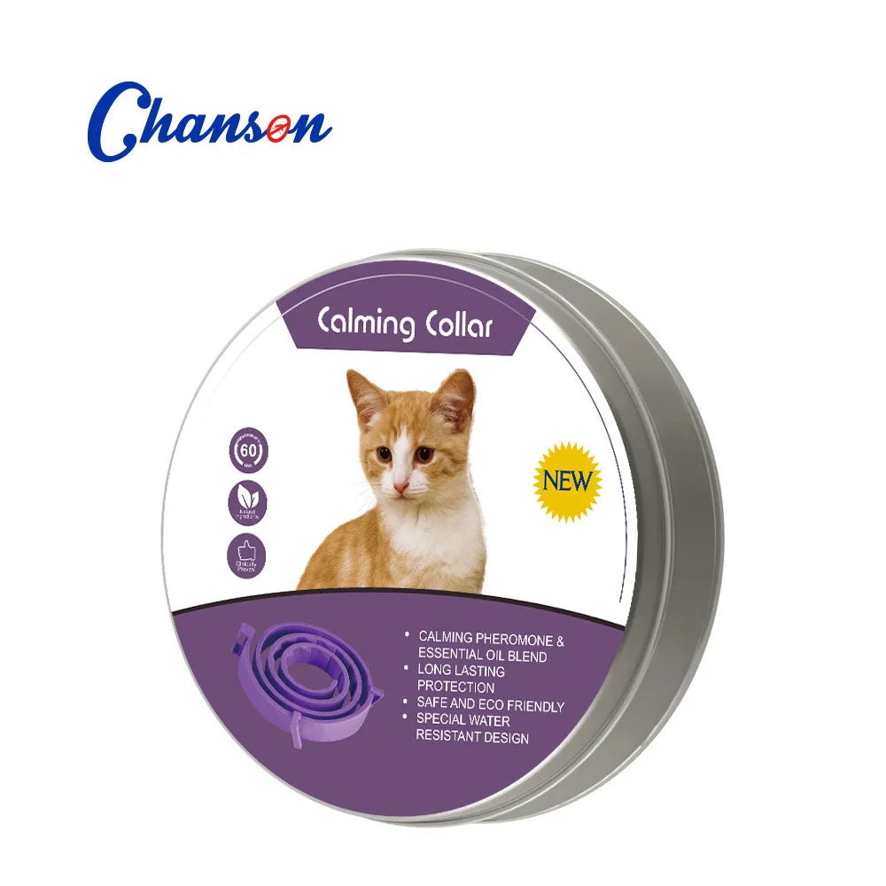Adjustable Calming Collar for Cats and Dogs