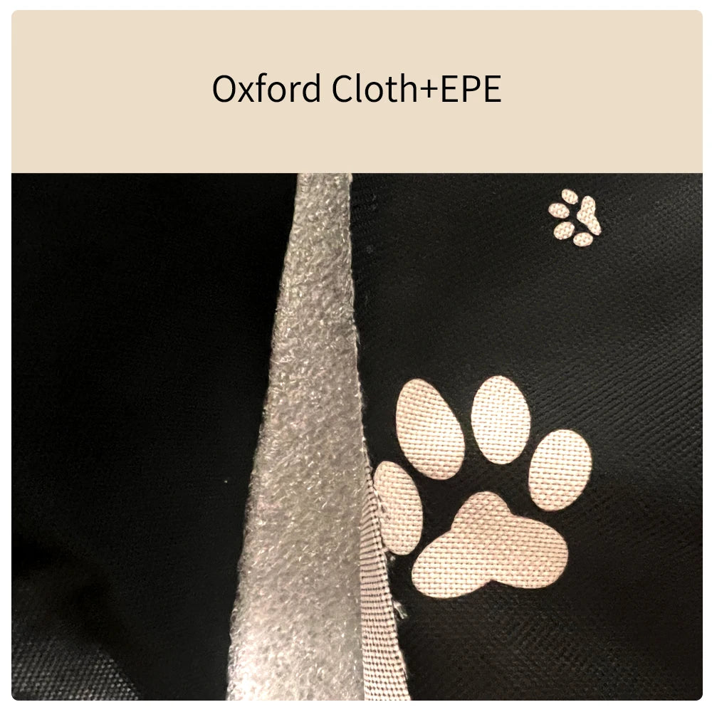 Durable Dog Car Booster Seat with Storage Pockets – Scratch-Proof Front Seat for Small & Medium Dogs