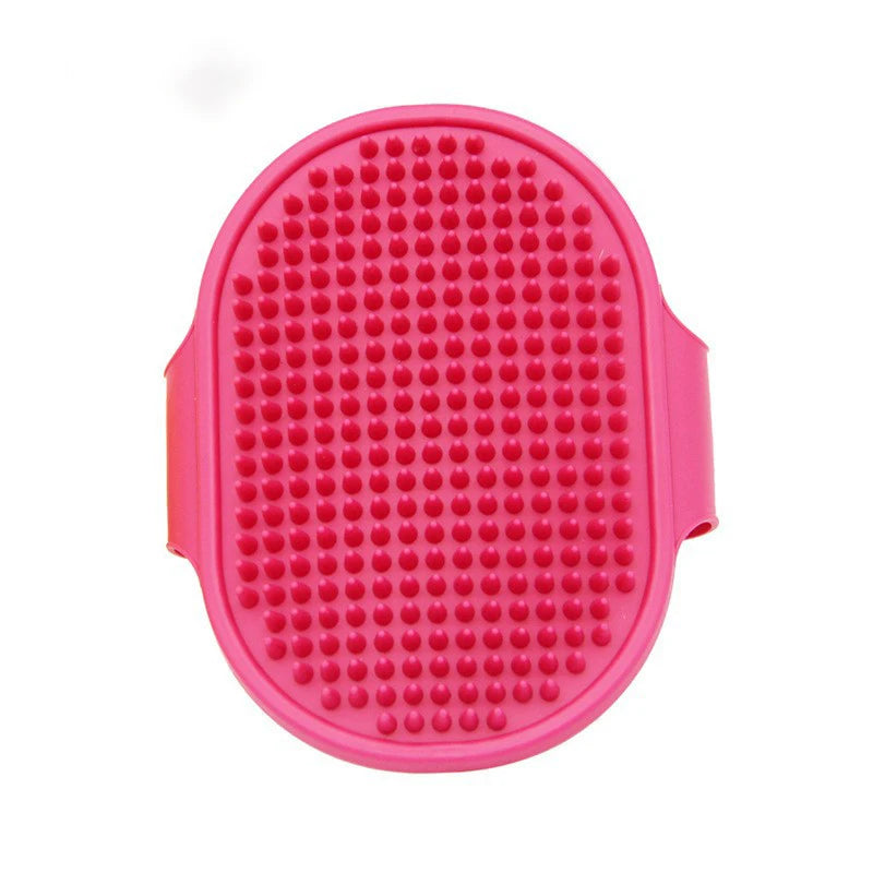 Soft Silicone Pet Bath Brush – Dog & Cat Hair Remover and Massage Comb