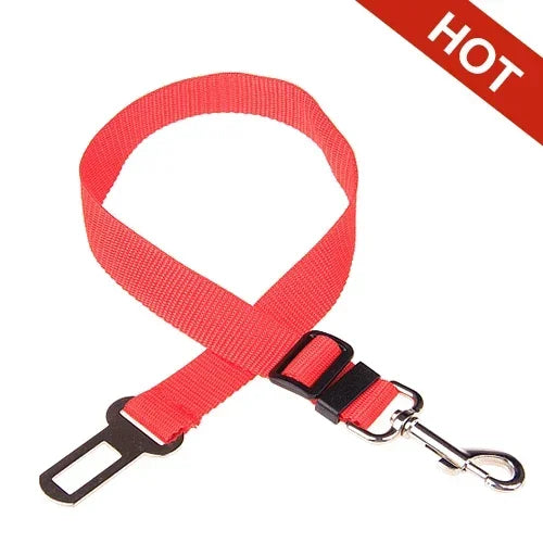 Adjustable Pet Car Seat Belt – Safety Harness Clip for Dogs & Cats