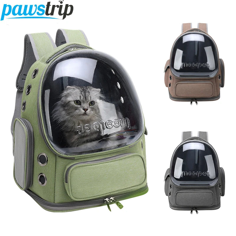 Transparent Pet Carrier Backpack – Breathable Travel Bag for Cats & Small Dogs