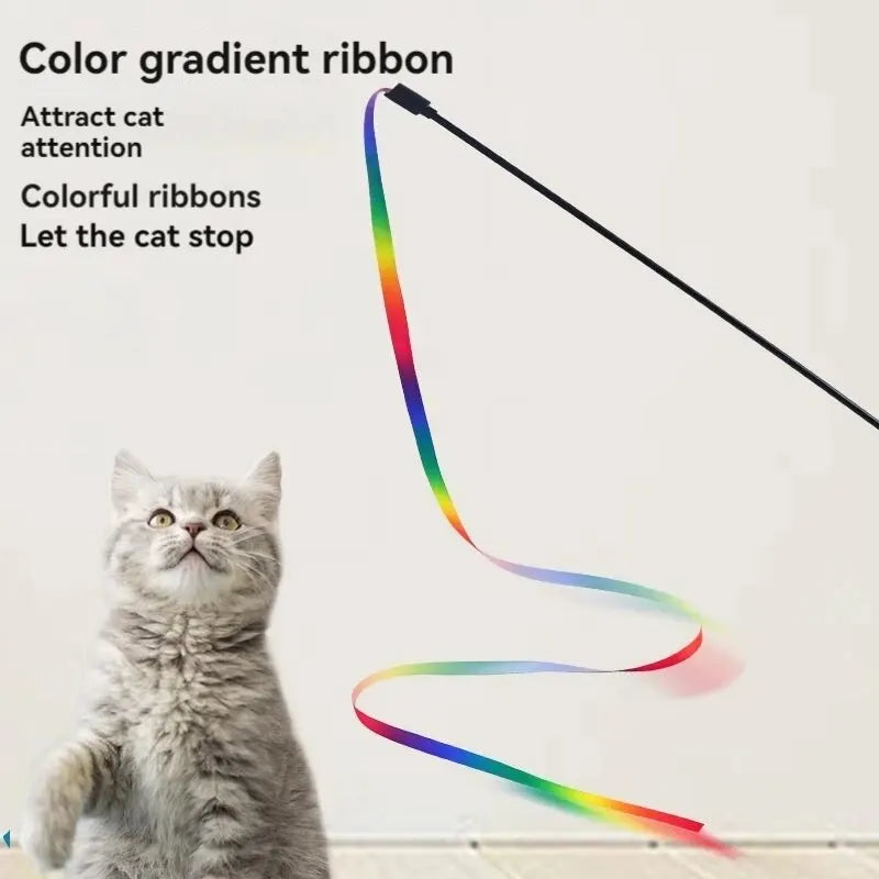 Interactive Cat Teasing Stick Toy – Fun for Cats & Small Dogs