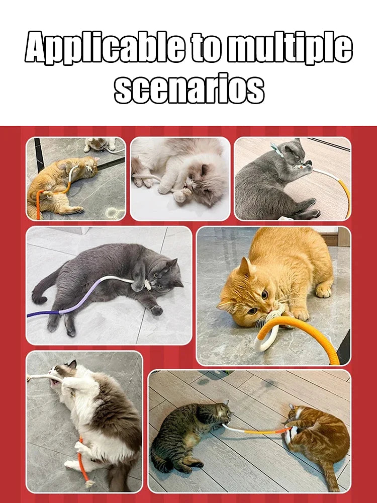 Cat Chew Rope Toy with Catnip – Safe Teeth Cleaning Toy