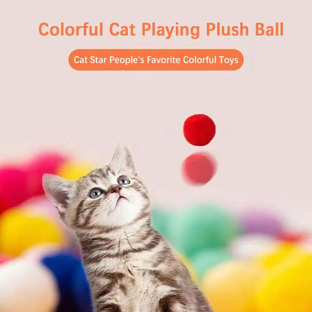 Interactive Plush Ball Launcher Toy for Cats – Mini Shooting Game