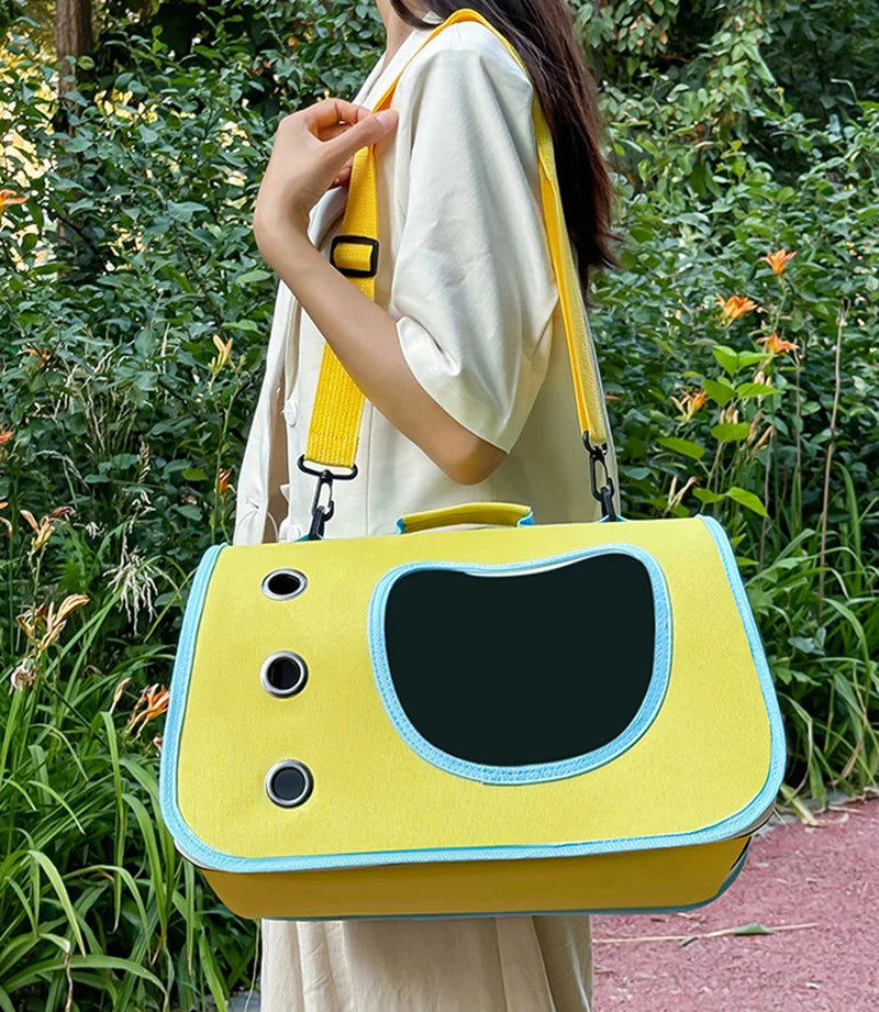 Foldable Breathable Pet Carrier Bag for Small Dogs & Cats