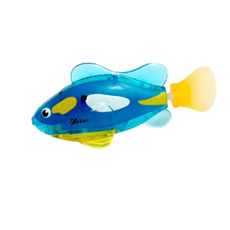 LED Interactive Swimming Robot Fish Toy for Cats