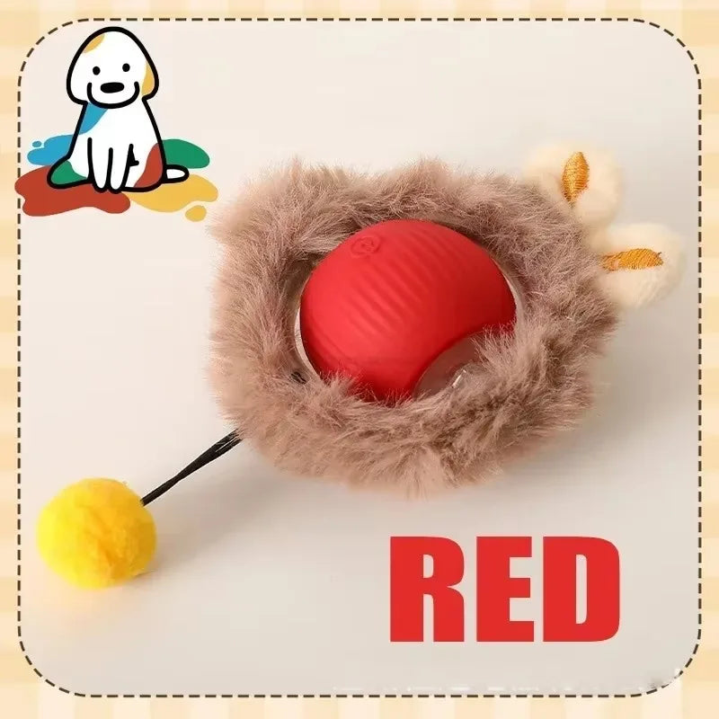 Automatic Rolling Cat Toy Ball – Self-Moving Electric Play Ball for Kittens