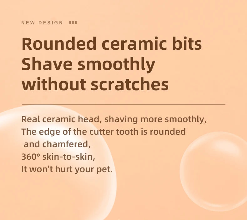 LED Pet Grooming Trimmer – Low Noise & Waterproof