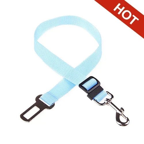 Adjustable Pet Car Seat Belt – Safety Harness Clip for Dogs & Cats