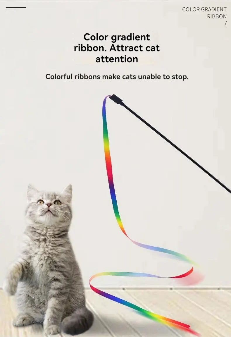Interactive Cat Teasing Stick Toy – Fun for Cats & Small Dogs