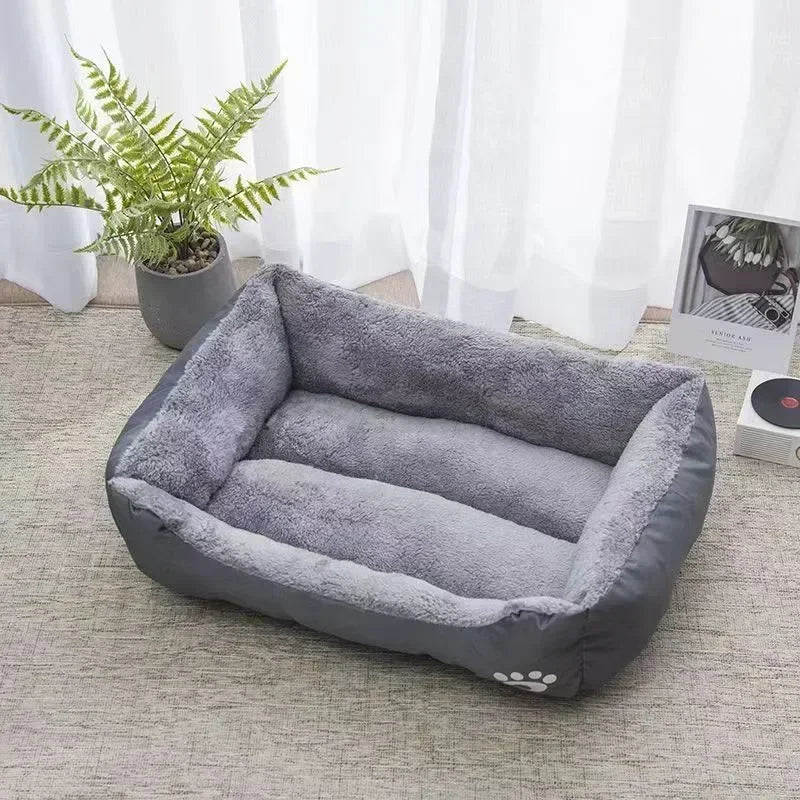 Square Pet Nest Bed – Cozy Kennel for Small to Large Dogs & Cats