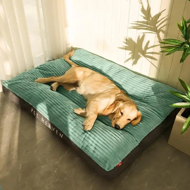 Winter Corduroy Dog Bed – Soft, Washable Sleeping Mat for All Sizes