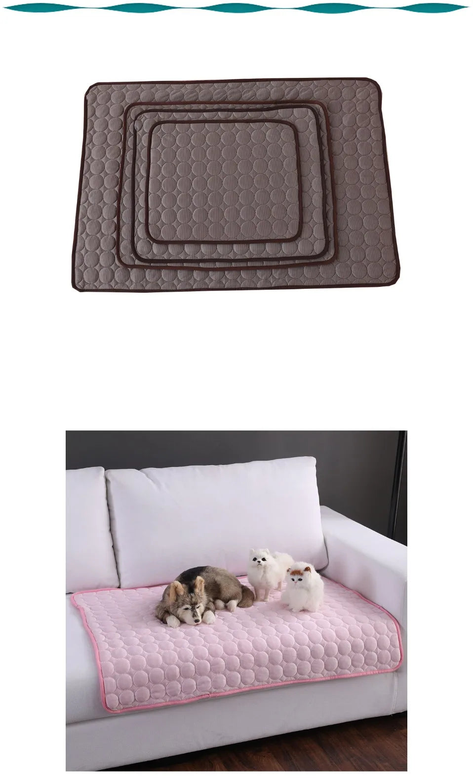 Summer Cooling Mat for Dogs & Cats – Durable Ice Pad Blanket