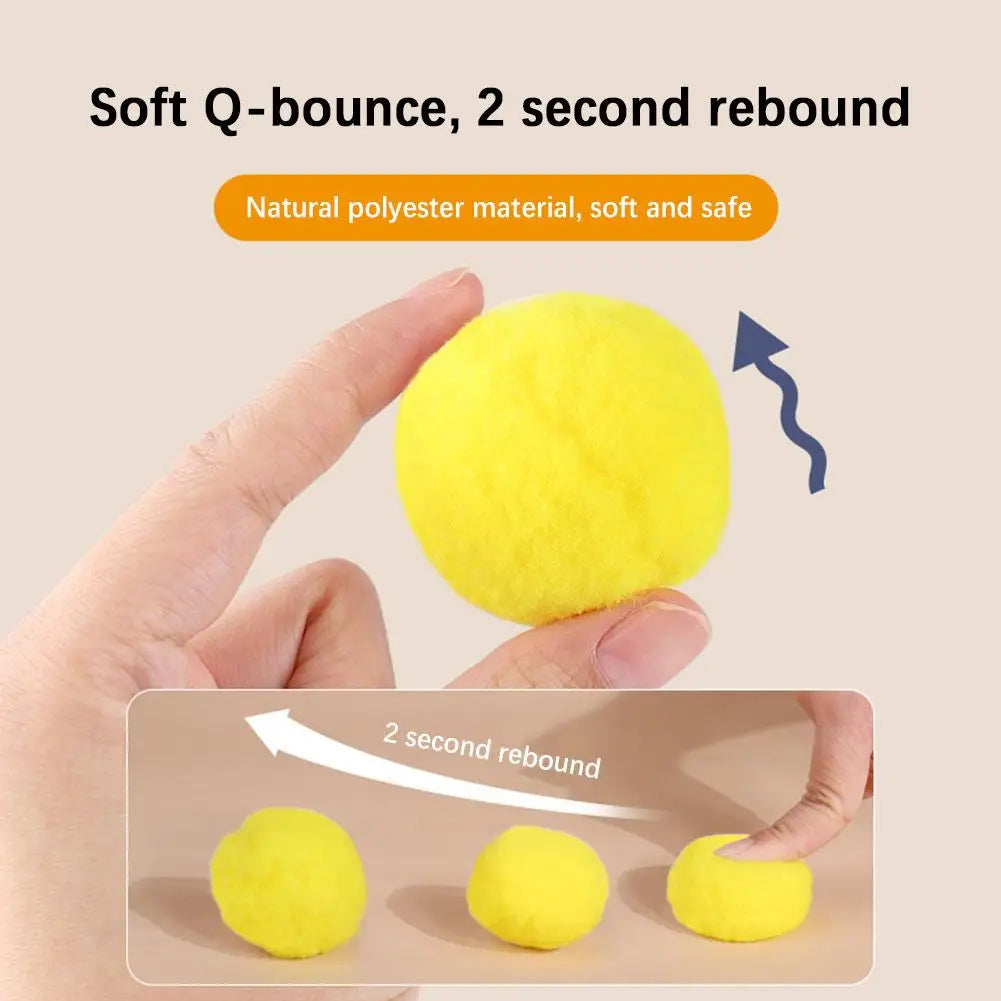 Interactive Plush Ball Launcher Toy for Cats – Mini Shooting Game