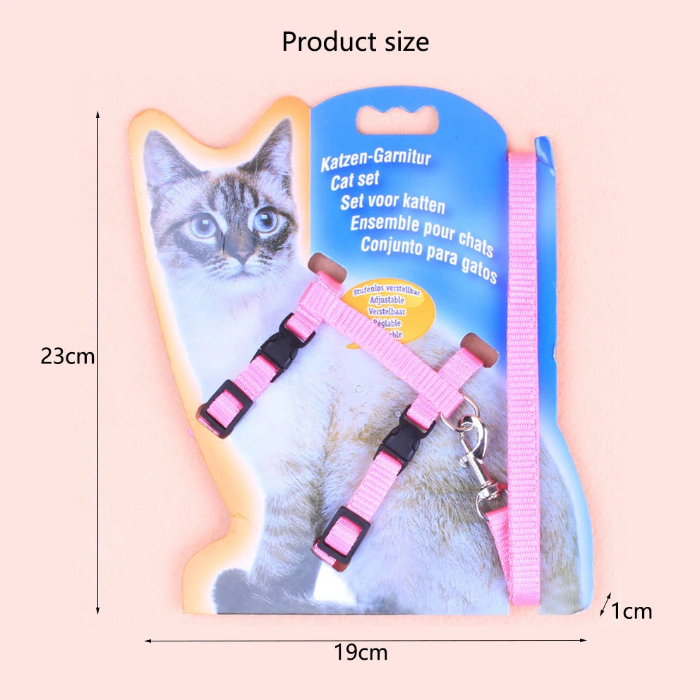 I-Shaped Cat & Dog Leash with Chest and Back Support