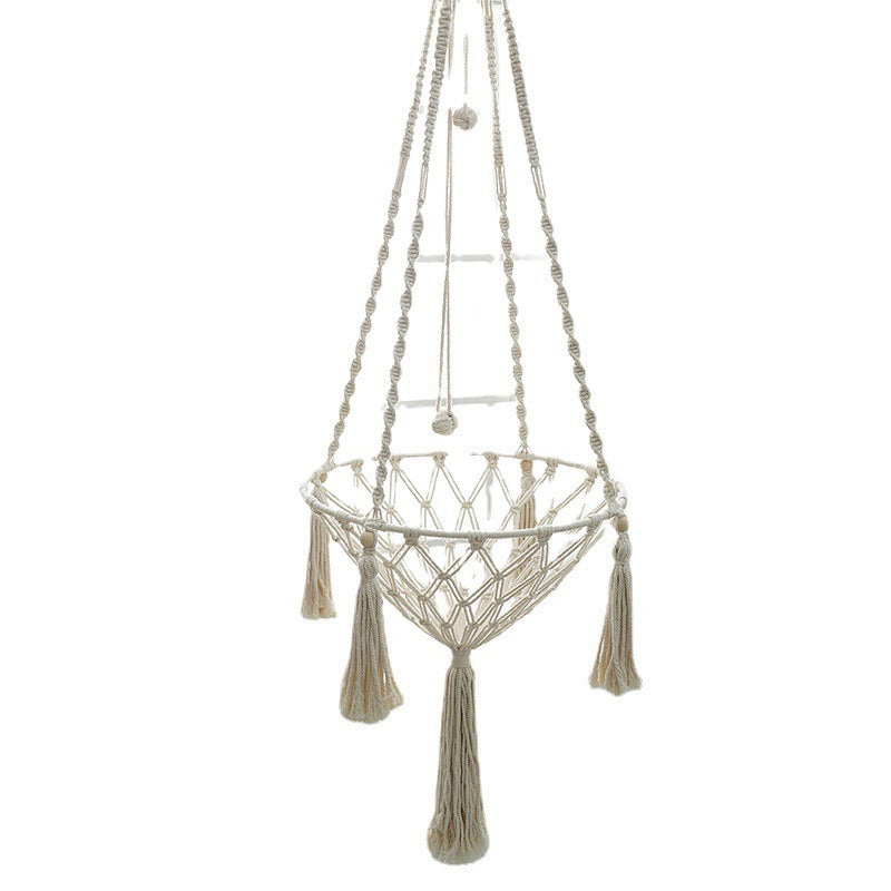 Hand-Woven Cotton Rope Cat Hammock Swing – Hanging Indoor Pet Nest
