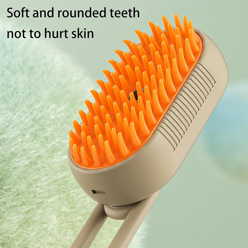 3-in-1 Electric Pet Hair Brush with Steam & Massage