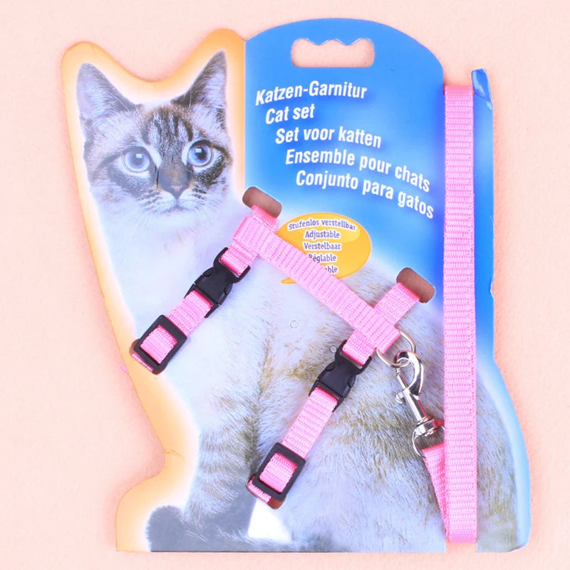I-Shaped Cat & Dog Leash with Chest and Back Support