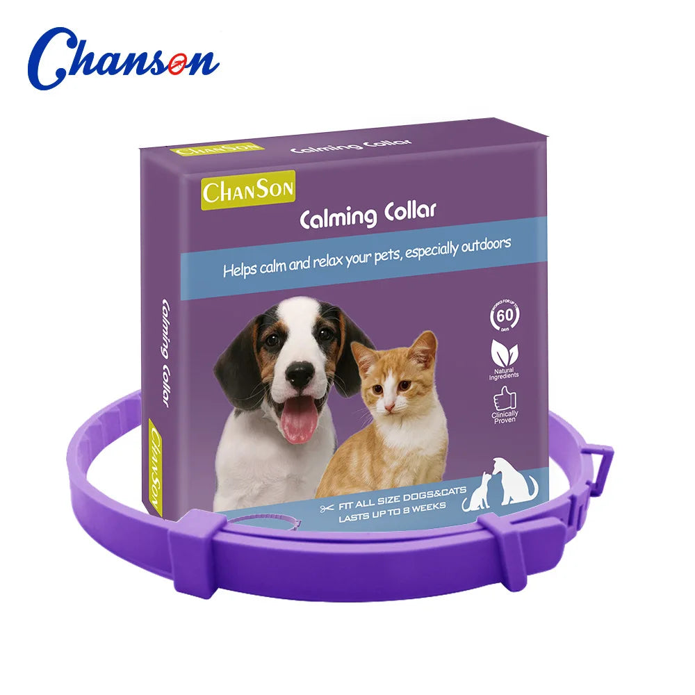 Adjustable Calming Collar for Cats and Dogs
